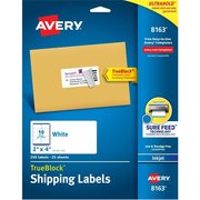 Avery Label, Inkjet, Shpng, 2X4,250 250PK AVE8163